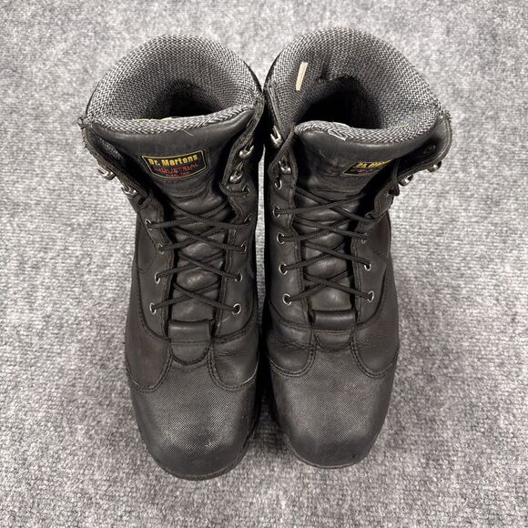 Dr Doc Martens Industrial Steel Toe Mens Brown Leather Work BOOTS AW140 Size 12 main image 11